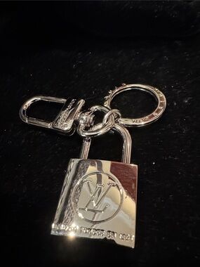LV Lock Silver Color Key Holder or Charm